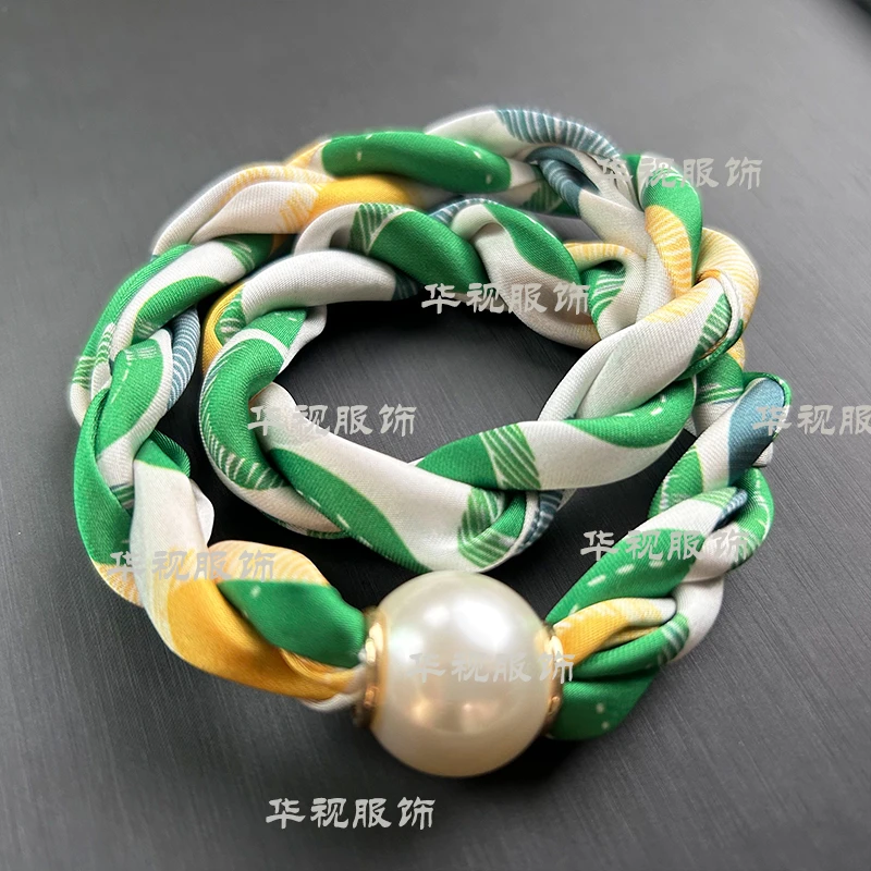 【麻花链-单丝巾】2025定制夏新品旅游配饰懒人丝巾