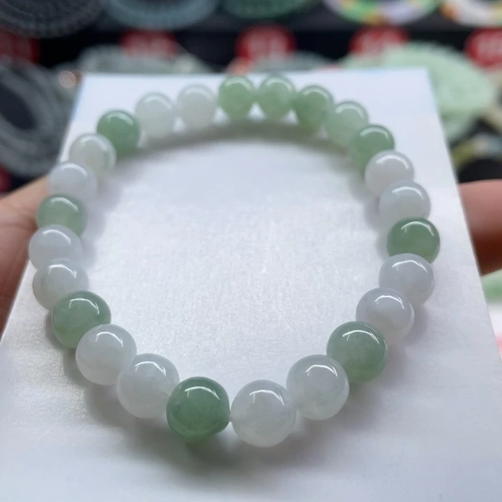 未镶嵌手链翡翠卡7.2有纹裂