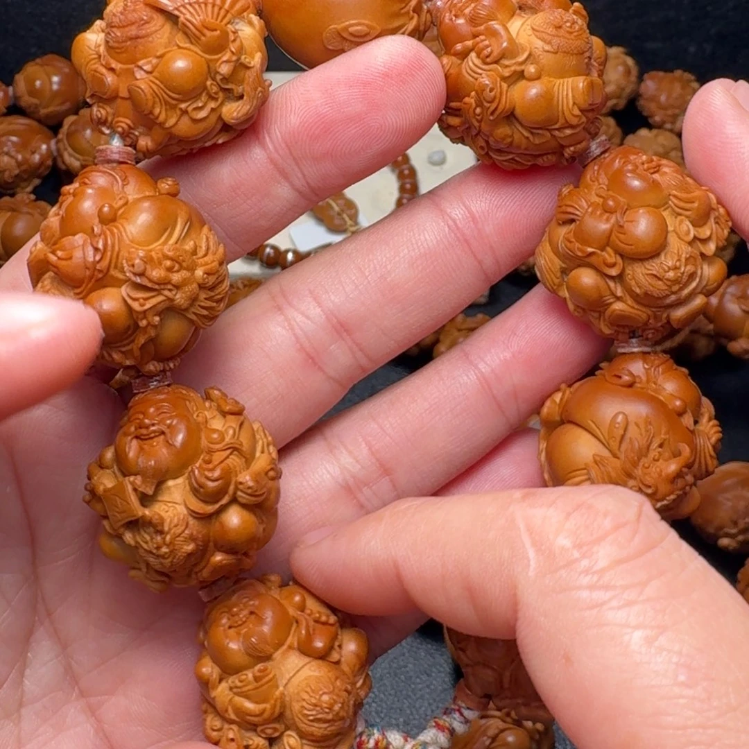 @***东橄榄核手串/手链财神