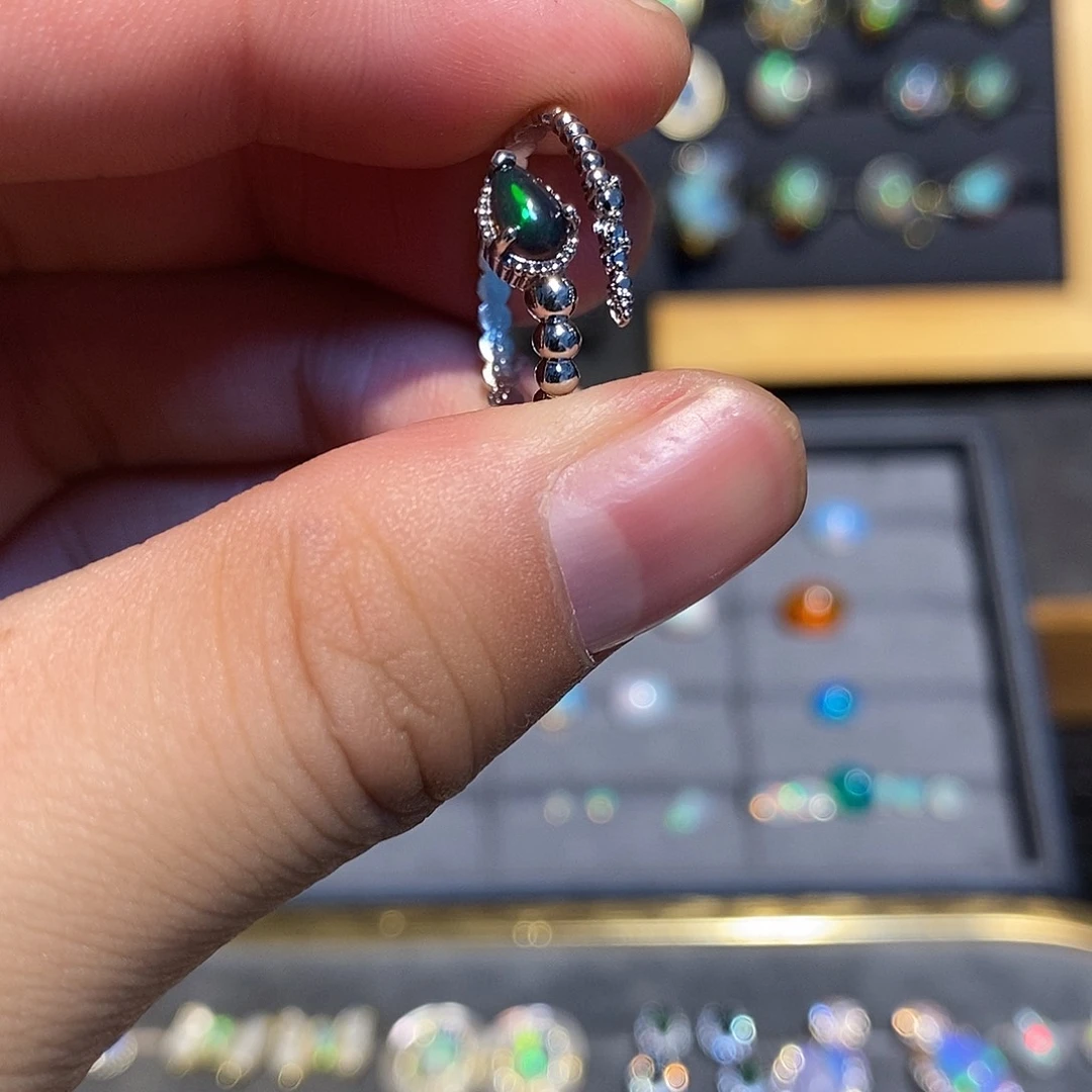 欧泊欧泊戒指合金