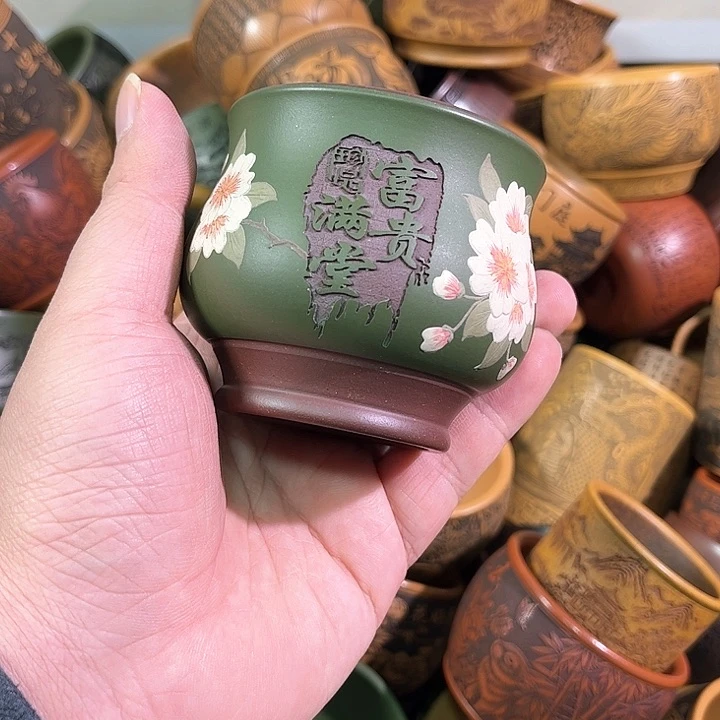 茶杯紫砂全手工紫砂主人杯