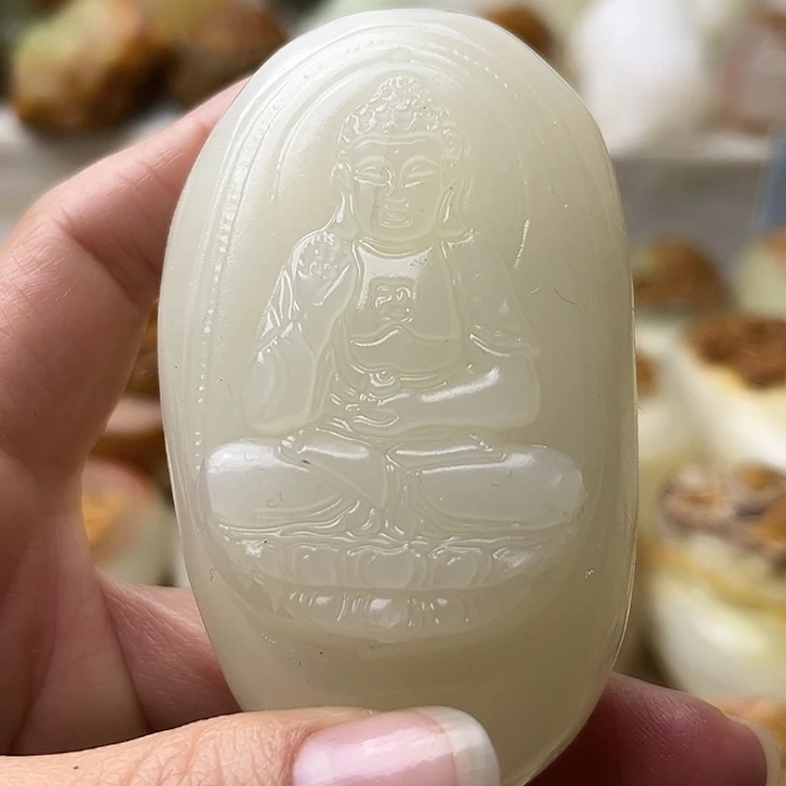 石材古青石不退换阿弥陀佛