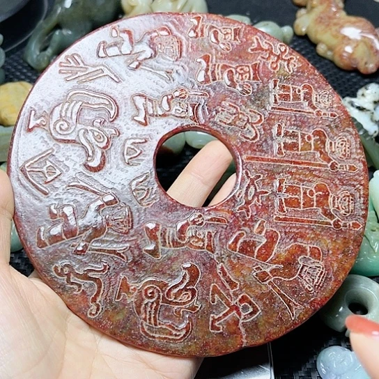 白玉菩提吊坠摆件