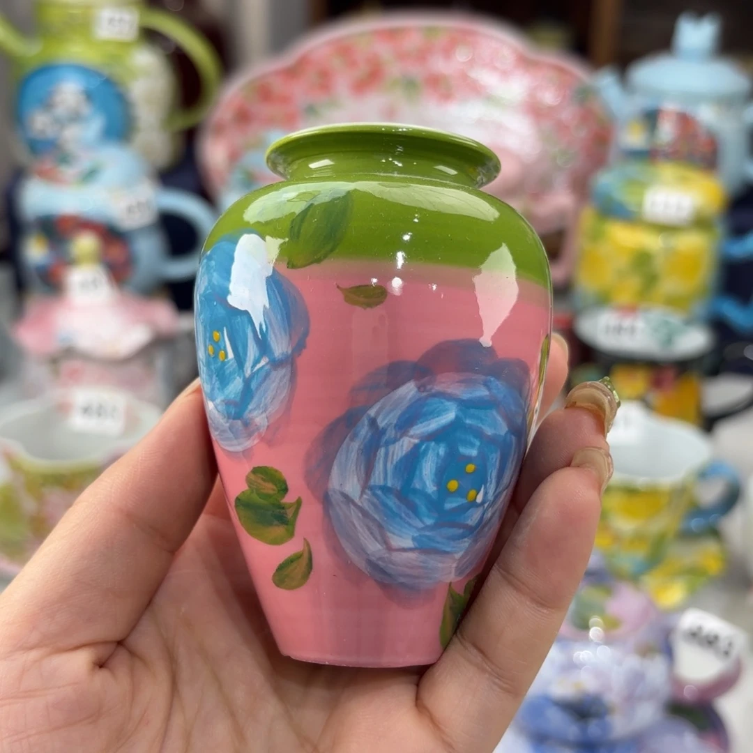 景德镇手绘高温釉下彩陶瓷茶具