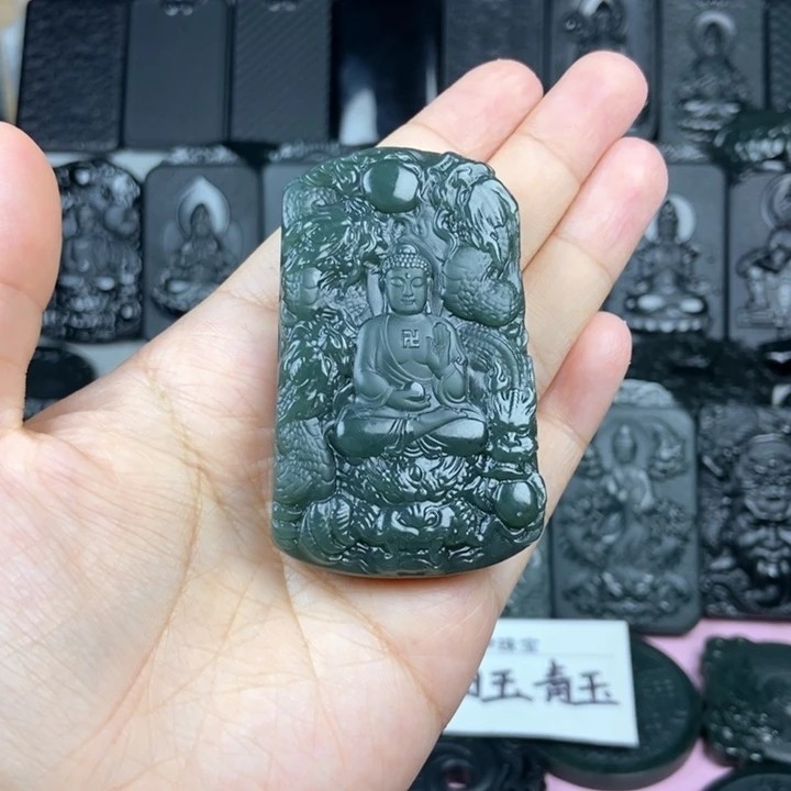 和田玉未镶嵌颈饰