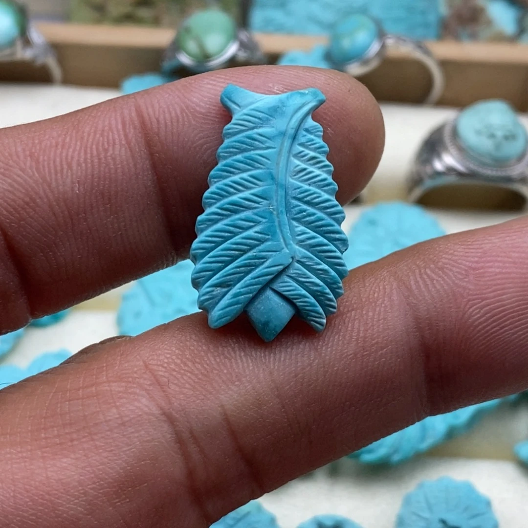 绿松石未镶嵌珠宝半成品