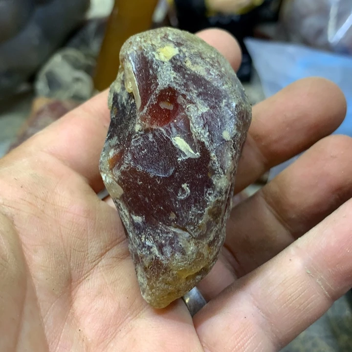 中***风玛瑙/玉髓原石合金