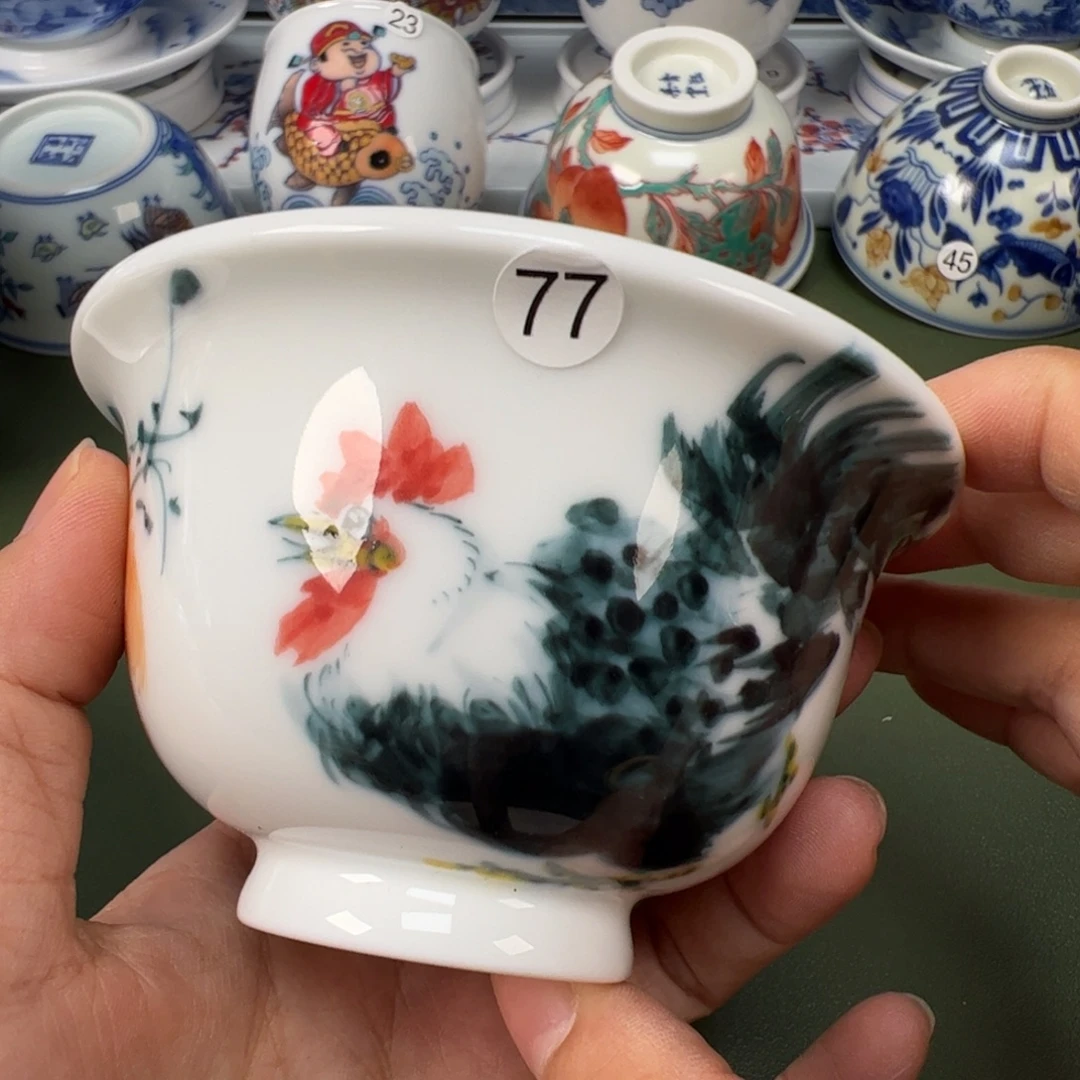 陶瓷景德镇纯手工纯手绘茶具木木77