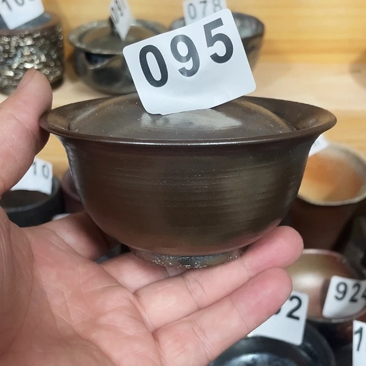 茶杯紫泥柴烧纯手工095