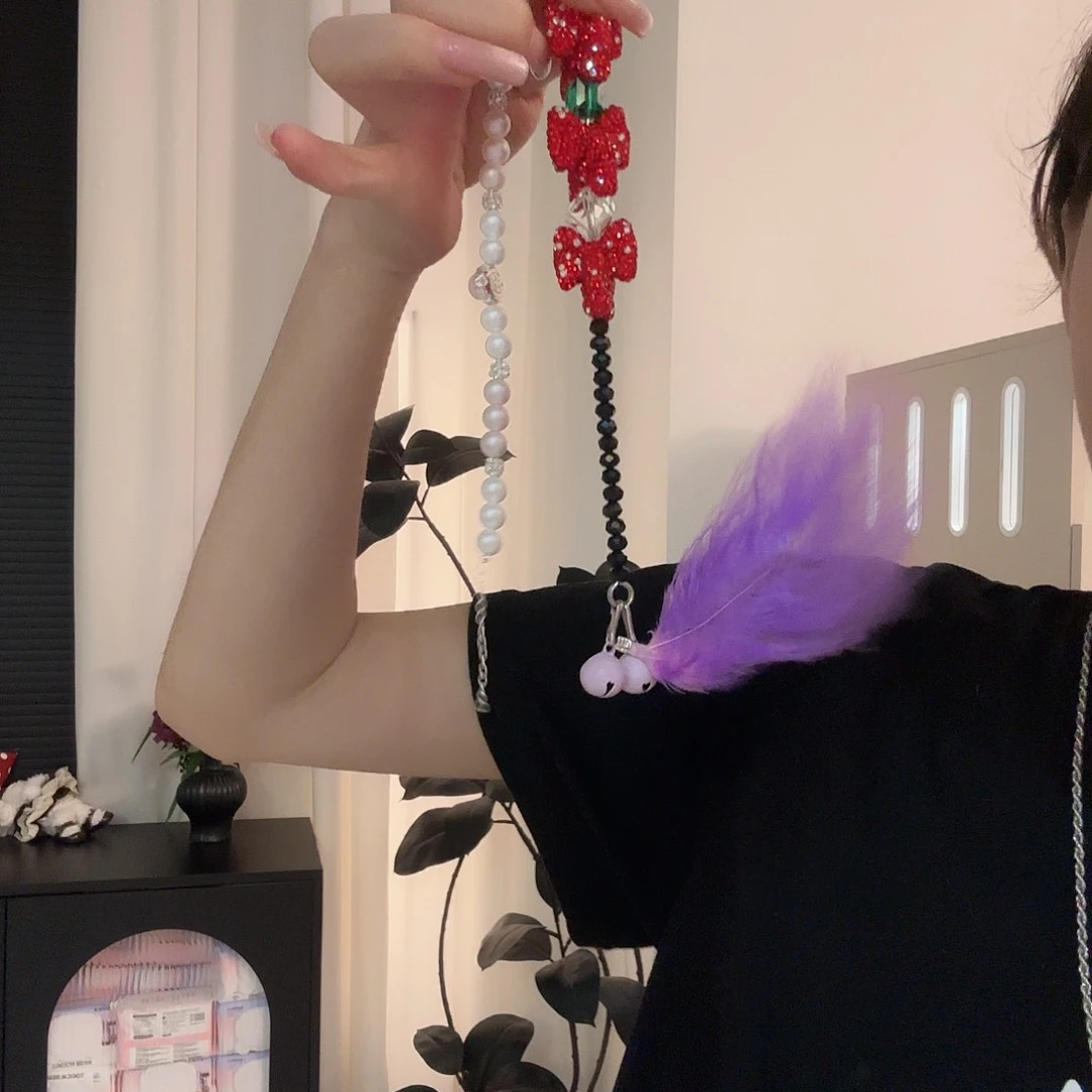 福利逗猫棒项链德文