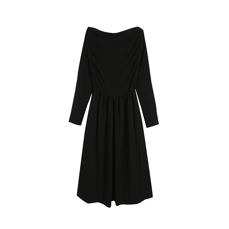 麦麦-黑色连衣裙长款长裙裙子WBM0477麦麦-