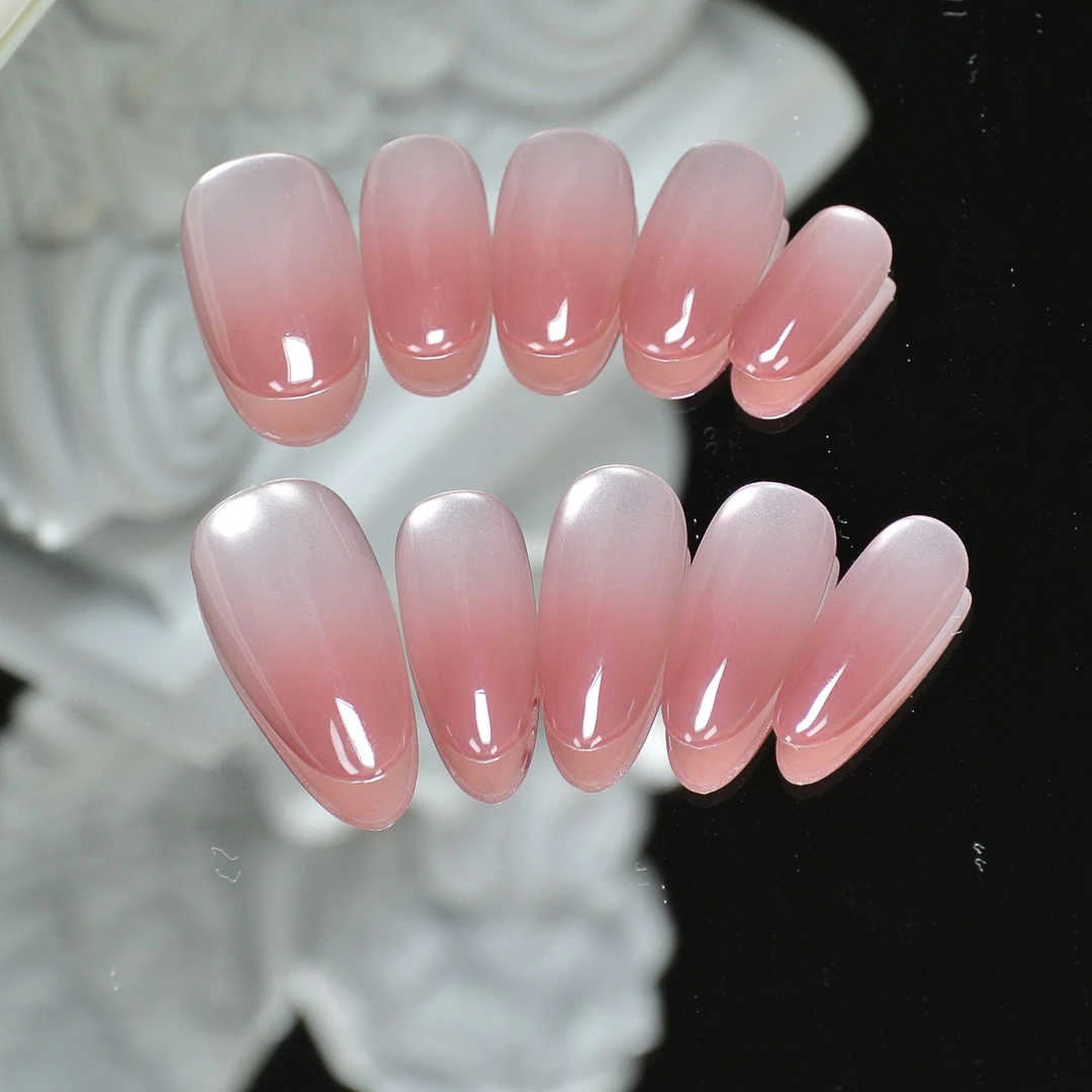 【芋泥爆爆珠】氛围感穿戴甲纯欲 玻璃珠美甲