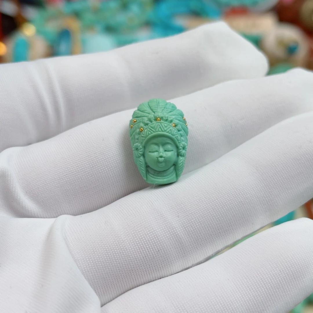 未镶嵌绿松石珠宝奇石