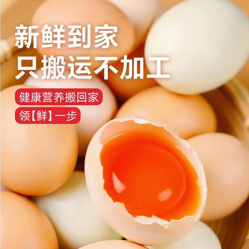 农家散养土鸡蛋新鲜营养健康现捡现发纯五谷喂养跑山鸡粉壳鲜鸡蛋
