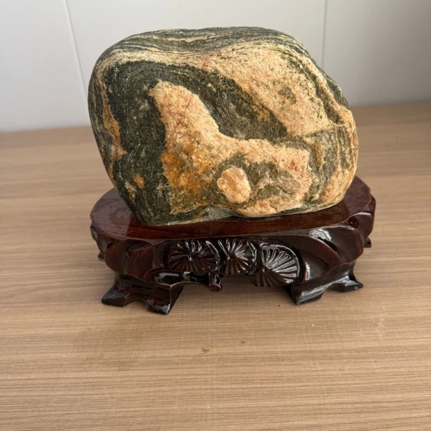泰山石敢当(海豹)，象形石适合家居摆放，补角
