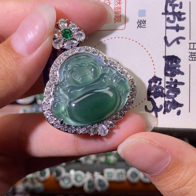 【闪购商品】翡翠未镶嵌颈饰天然
