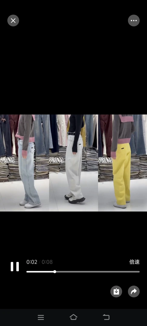 19003款休闲弯刀裤