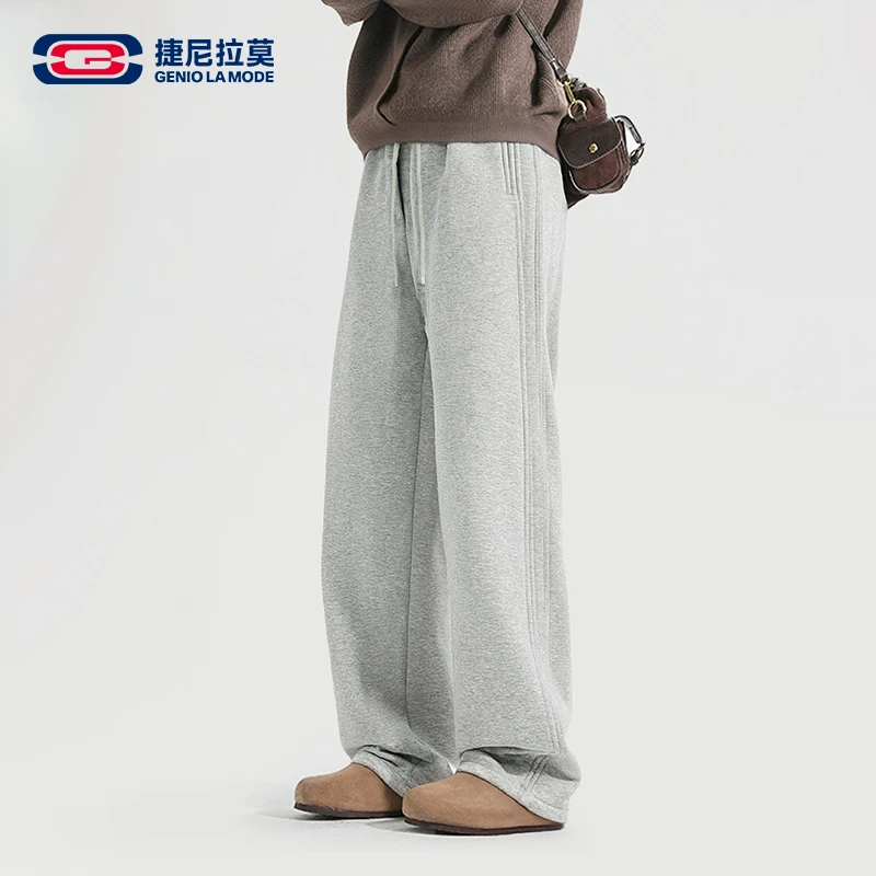 老胡【GENIOLAMODE】男款加绒卫裤冬款时尚多色宽松百搭休闲长裤