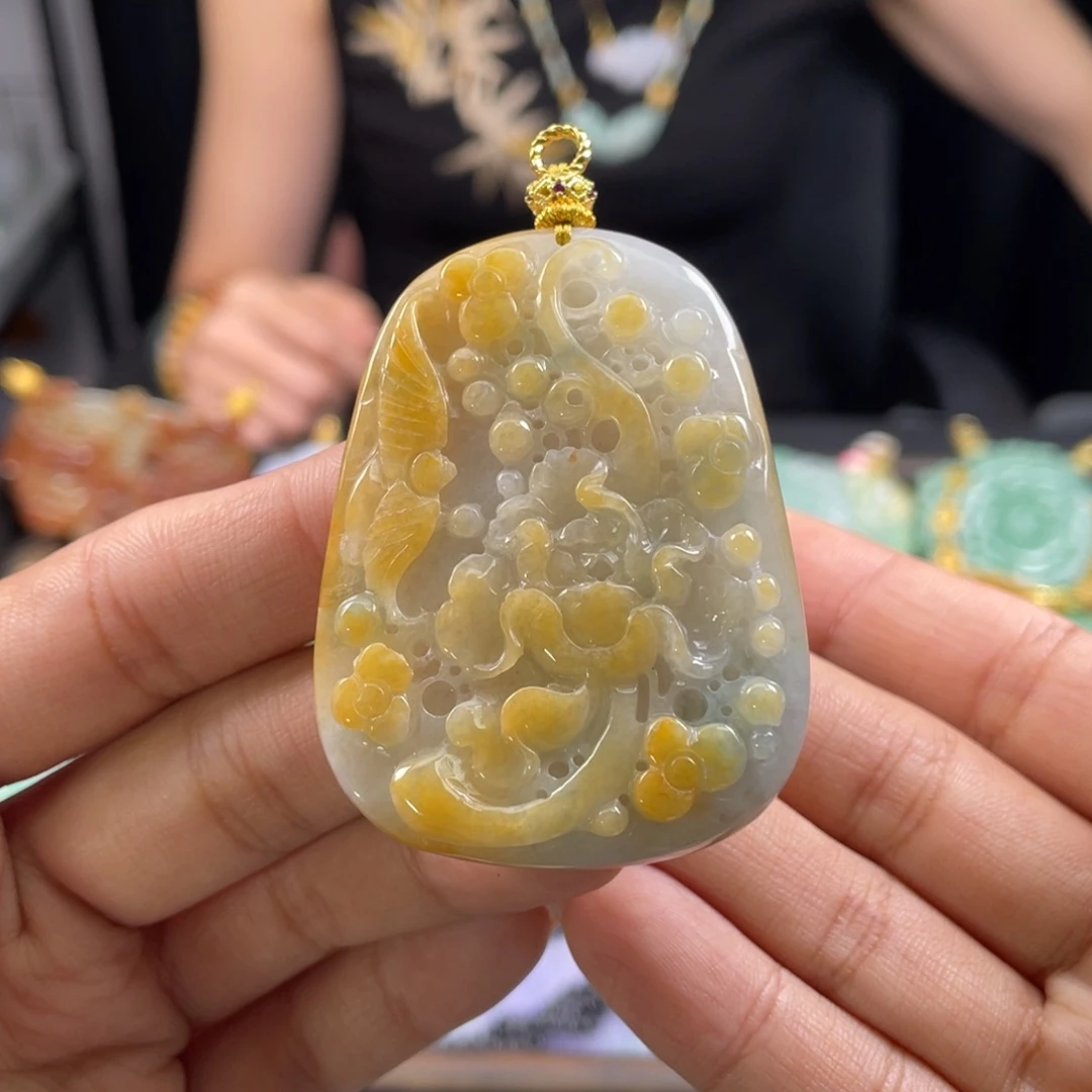 翡翠未镶嵌颈饰代编织