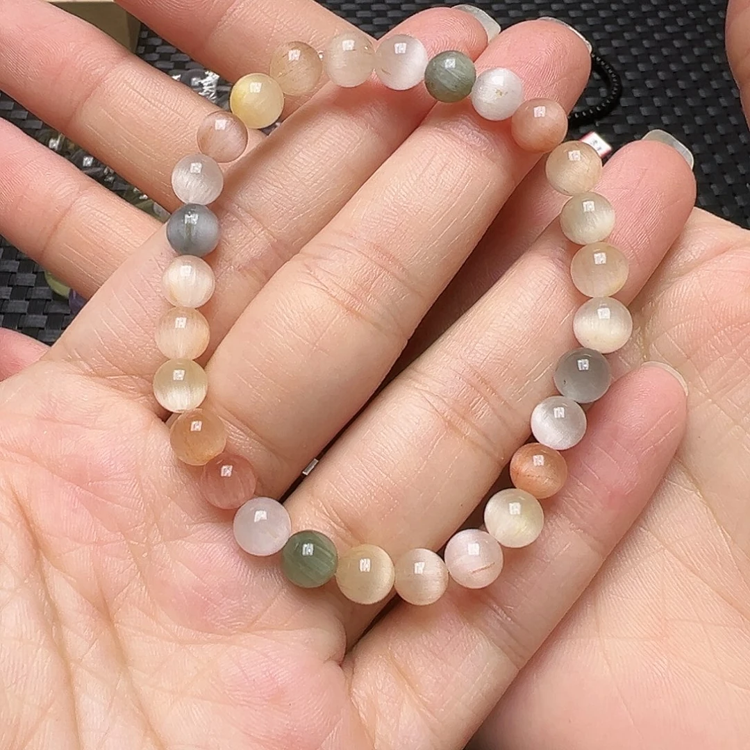 水晶未镶嵌手链多样性发一