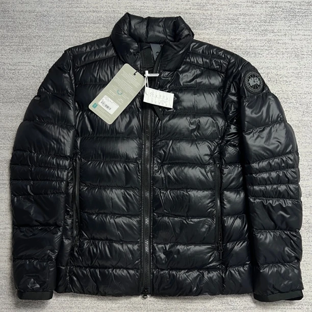 未使用 CANADA GOOSE 加拿大鹅 黑色黑标轻量化立领羽绒服 S/XL