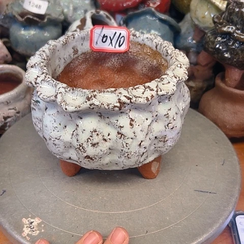 粗陶花盆手工花盆制作