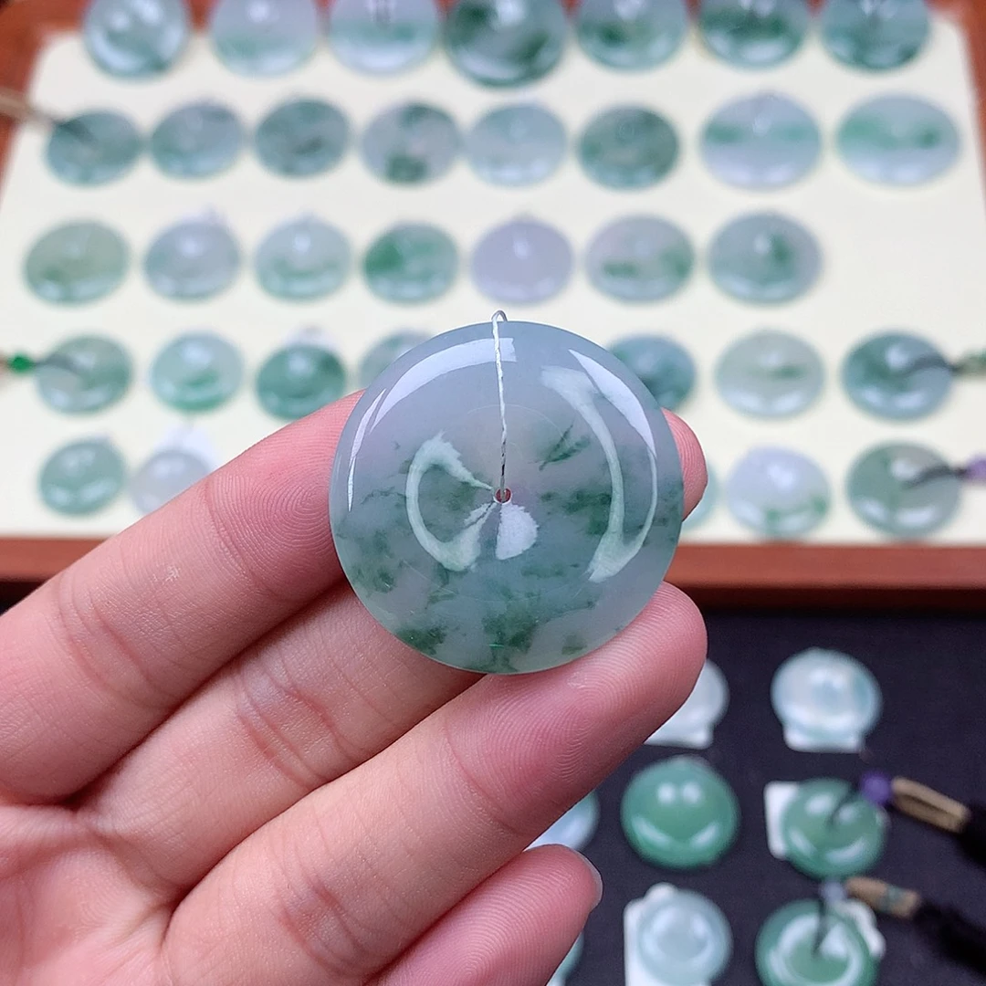 颈饰未镶嵌翡翠18 尺寸32.4-5.7