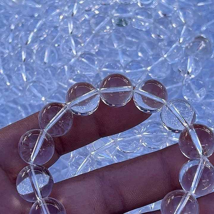 天然白水晶手链未镶嵌水晶是***?