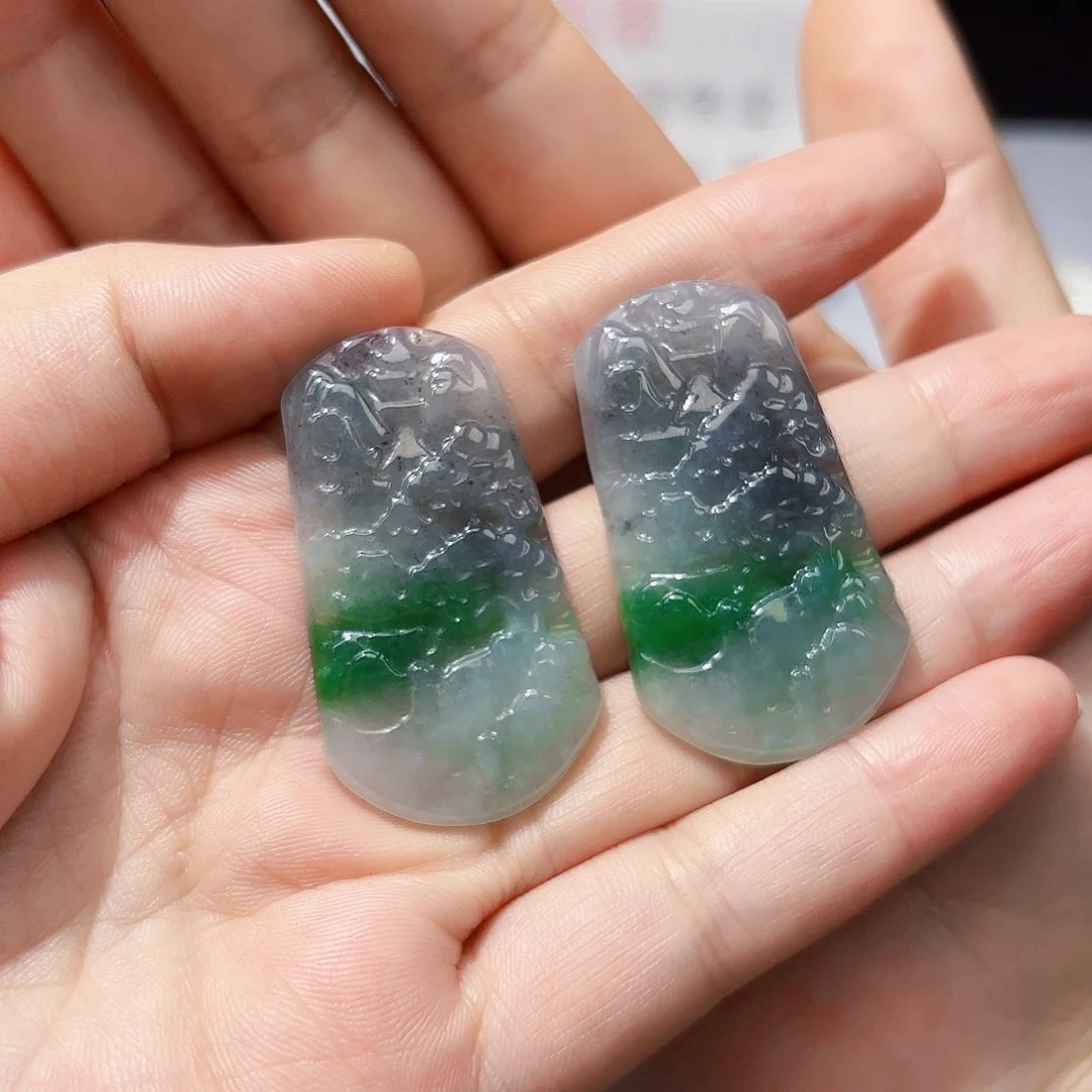 翡翠未镶嵌颈饰天然缅甸翡翠A货