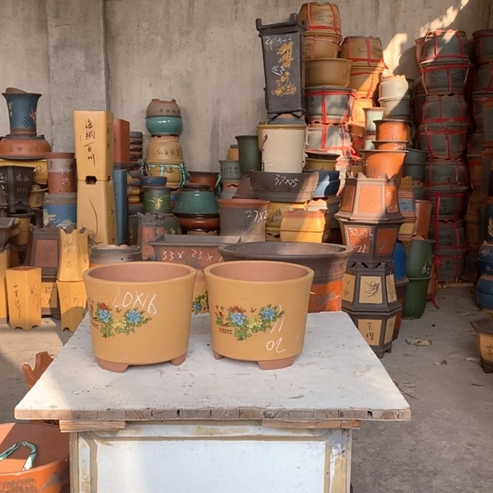 紫砂花盆紫砂花盆盆栽花卉苗木