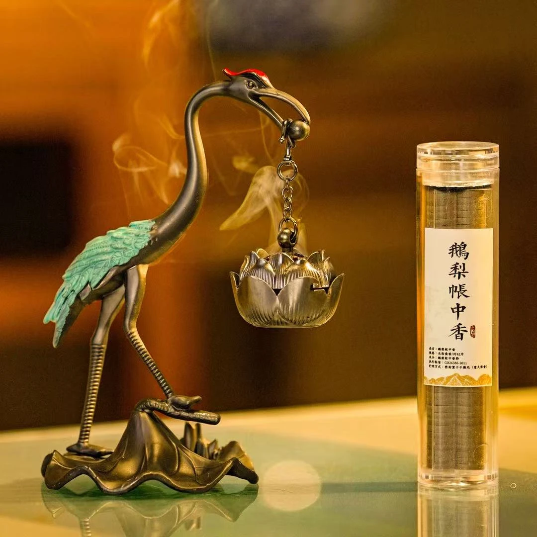 新款爆款仙鹤衔福吊茶具摆件(送盘香）Z2524