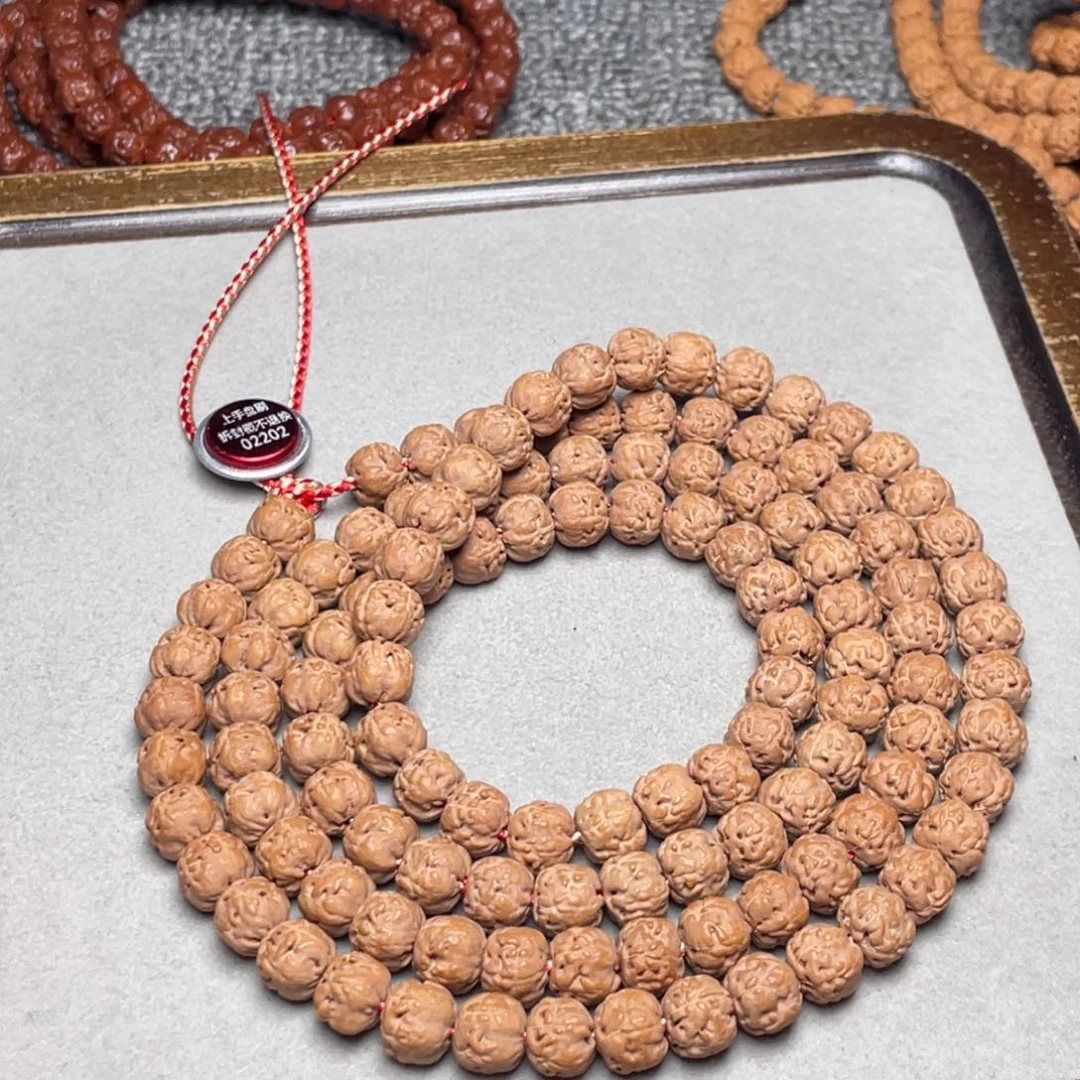 盼***粑手串金刚菩提超头定制款满S佛手尺寸8.5
