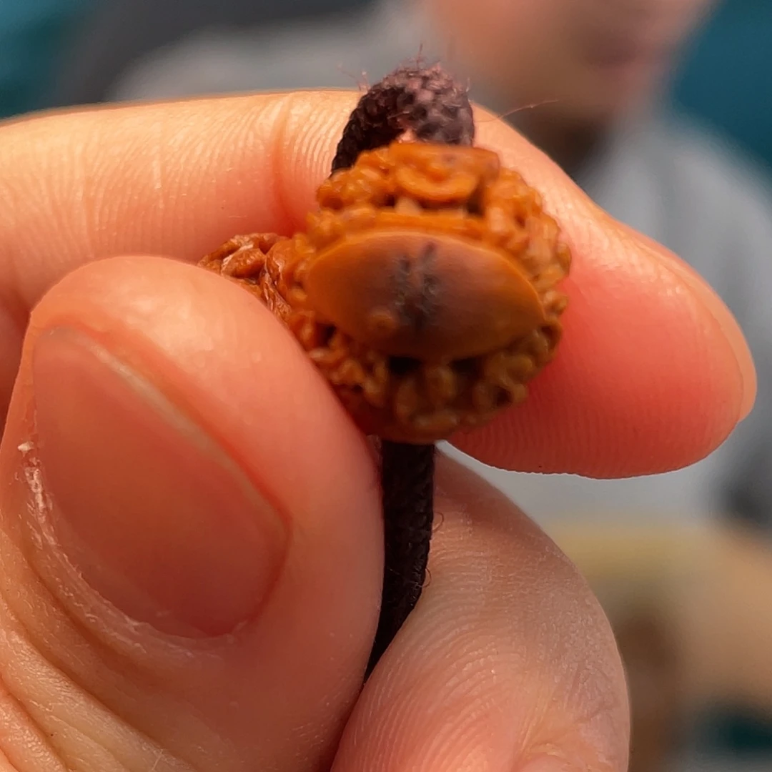 小子凤眼风景人物核雕作品