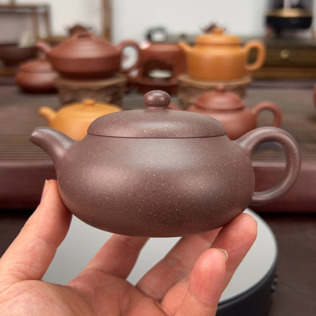 紫砂茶壶老紫泥 180 毫升