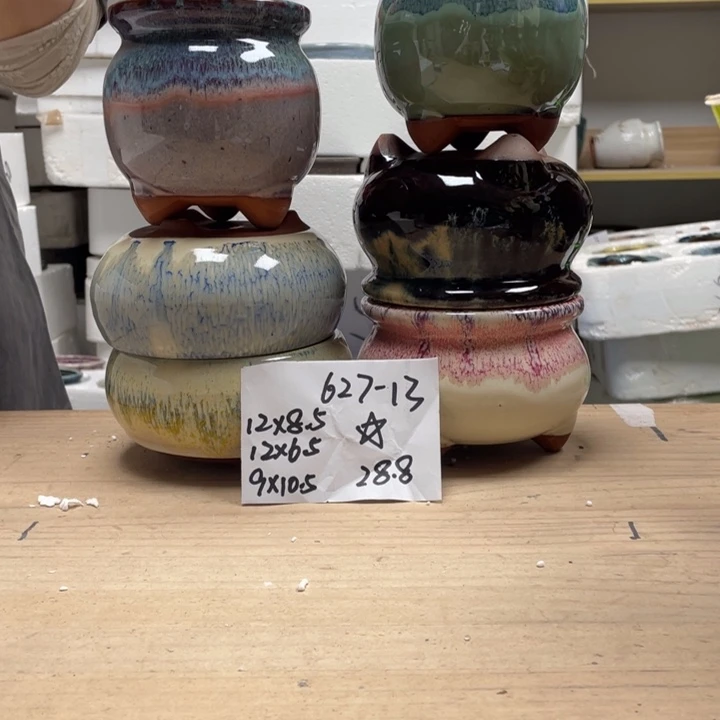 紫砂花盆多肉花盆微瑕13