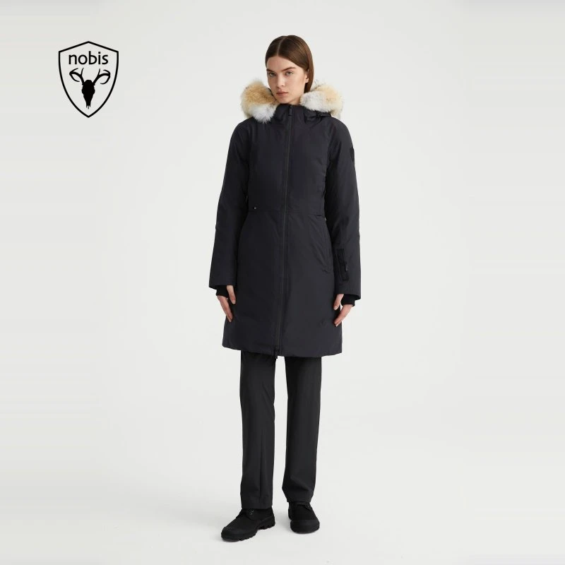 nobis诺北斯SCOUT户外防泼水女式长款收腰派克赵丽颖同款