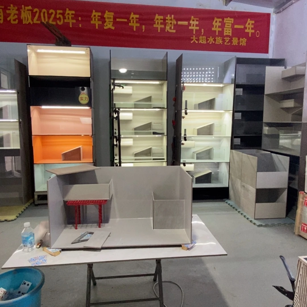 陶瓷鱼缸三层龟排瓷砖缸