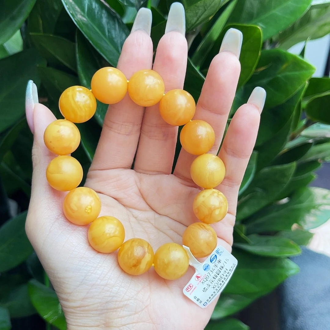 未镶嵌琥珀手链15m妖花蜡