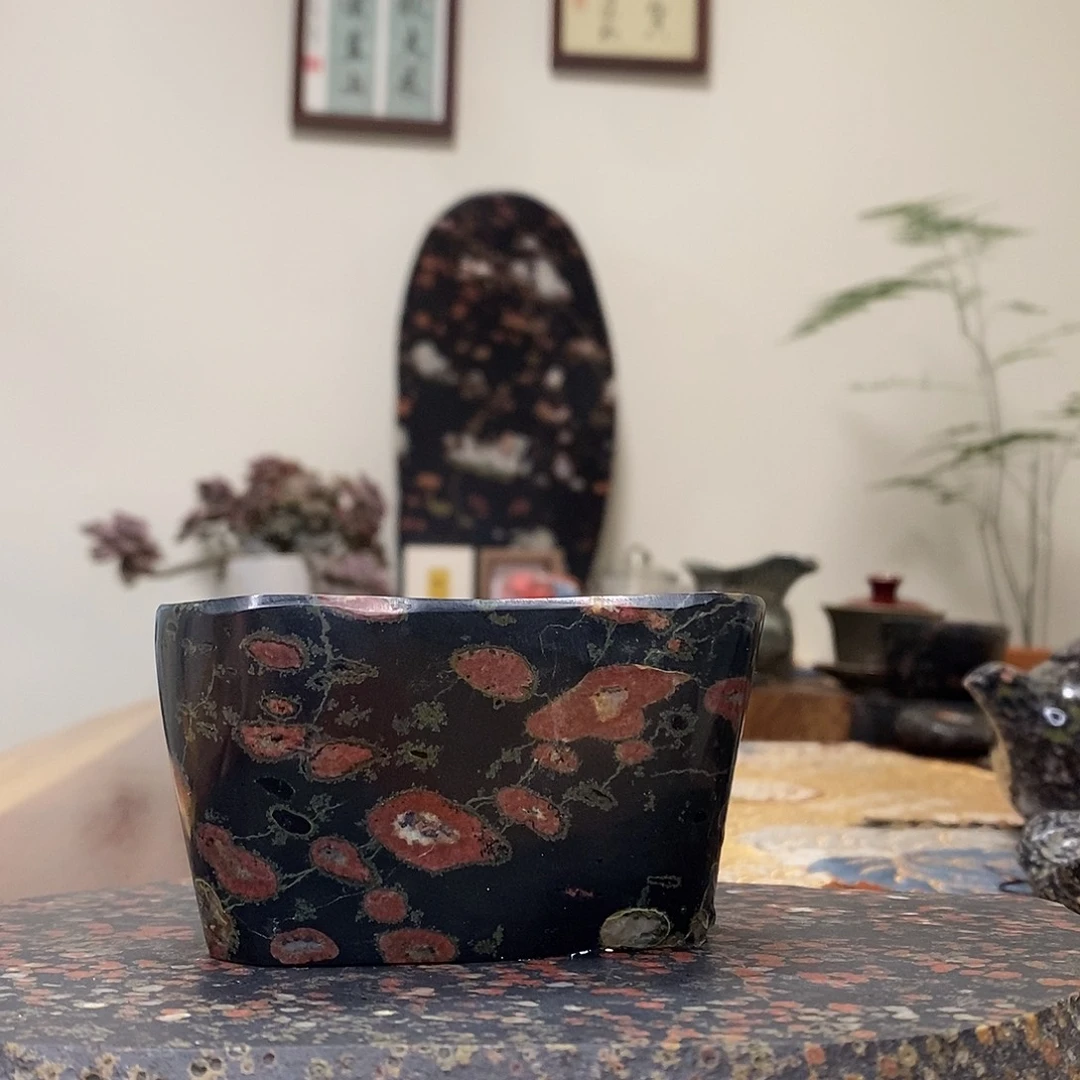 豫石匠茶周边梅花玉安山玉炸炸炸！100cc