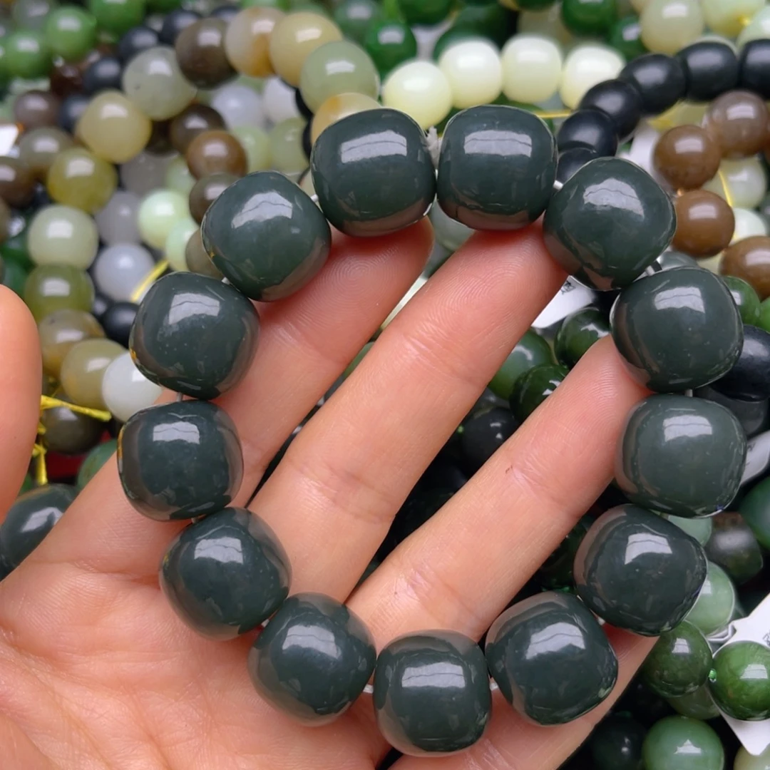 和田玉未镶嵌手链