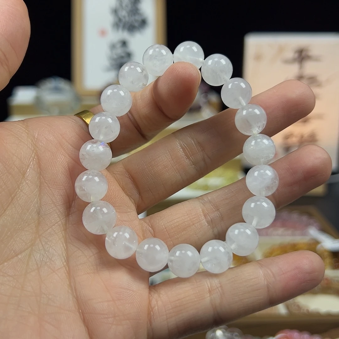 水晶未镶嵌手链白雪花