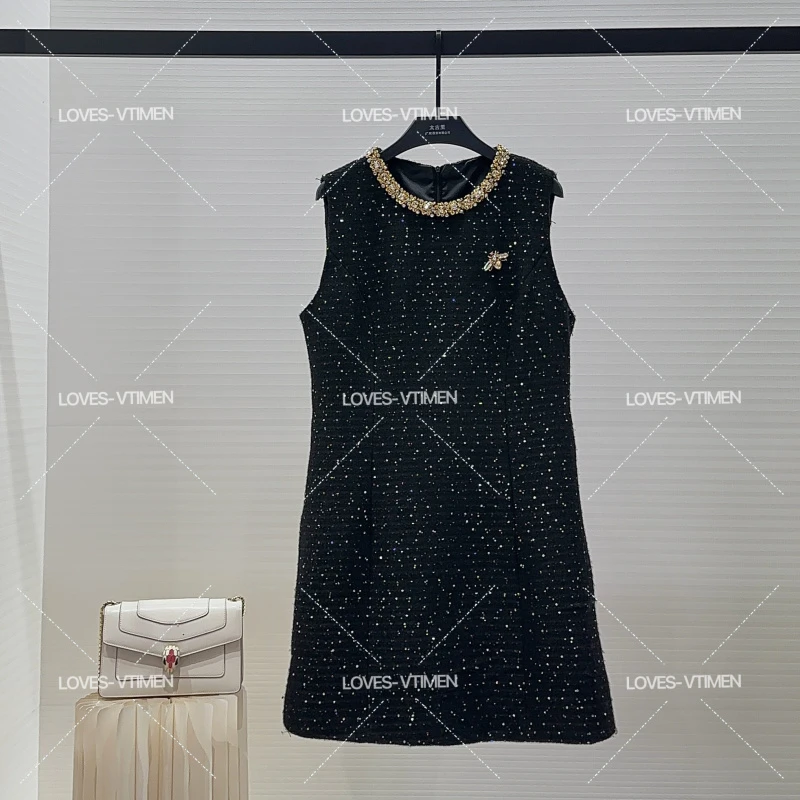 【薇薇专属】赫本风高定显瘦气质法式时尚长款连衣裙L-A1565