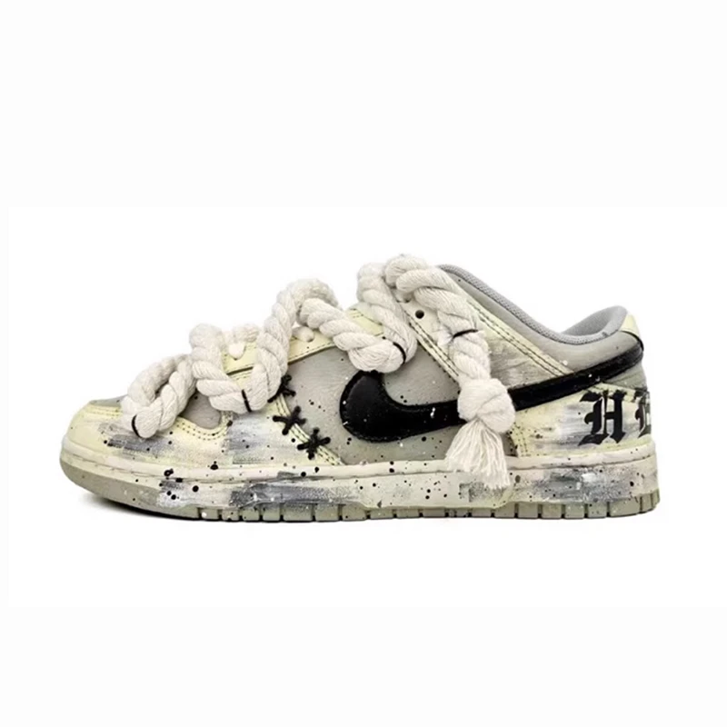 NIKE/耐克Dunk Low Retro定制球鞋浸染沙漠麻绳板鞋DJ6188-003