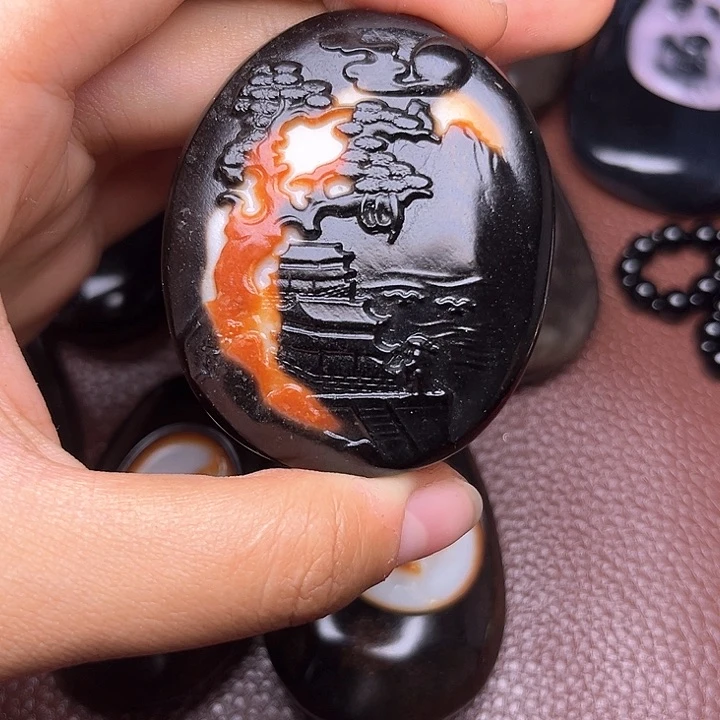 和田玉颈饰未镶嵌宁**远