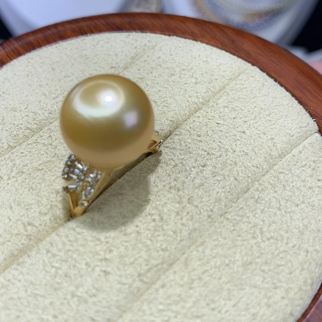 *****银S925镶嵌戒指淡水珍珠