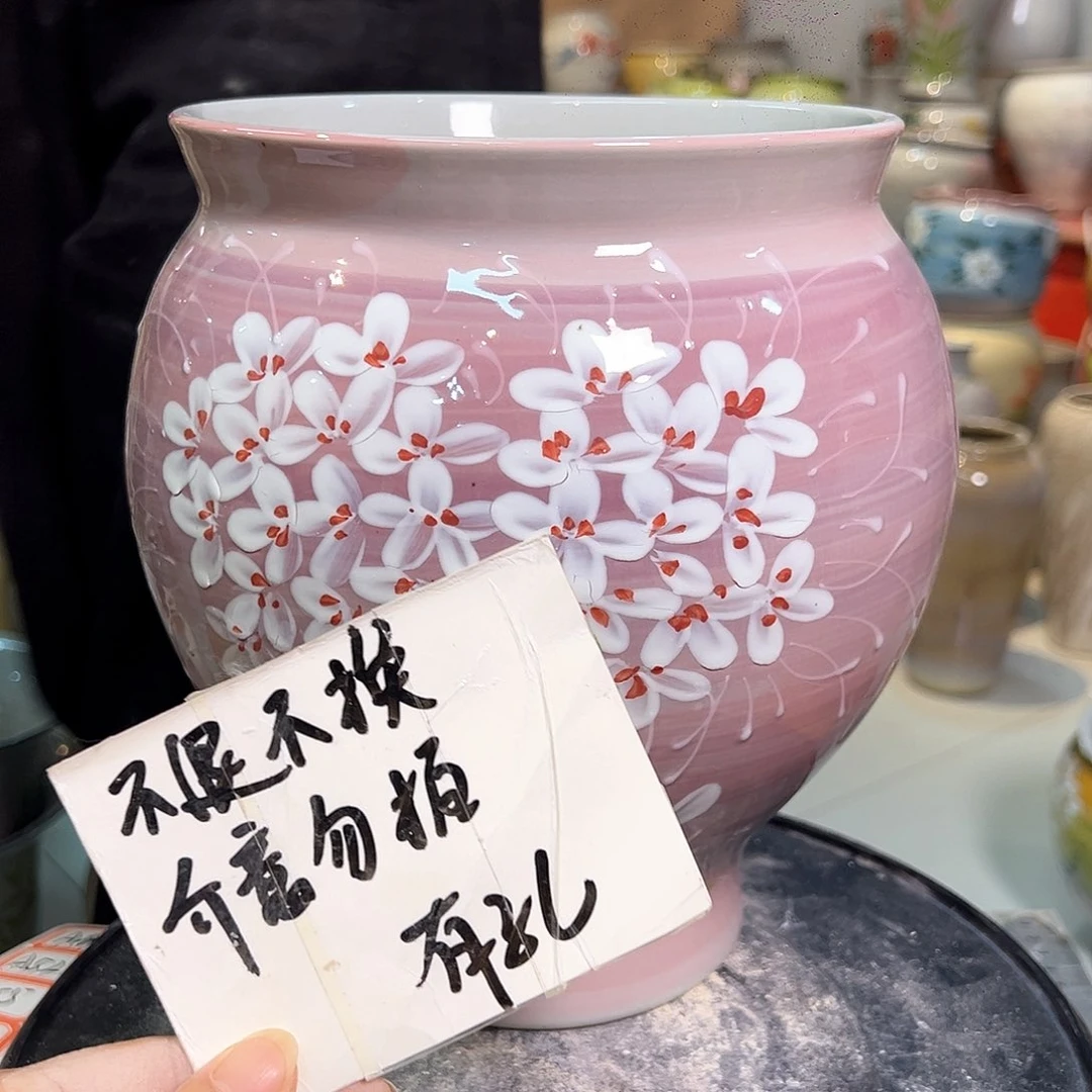 景德镇陶瓷花盆微瑕123
