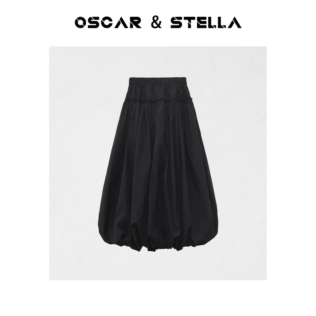 OSCAR&STELLA【小满】新春复古高腰花苞松紧腰奢品半身裙 265-17044