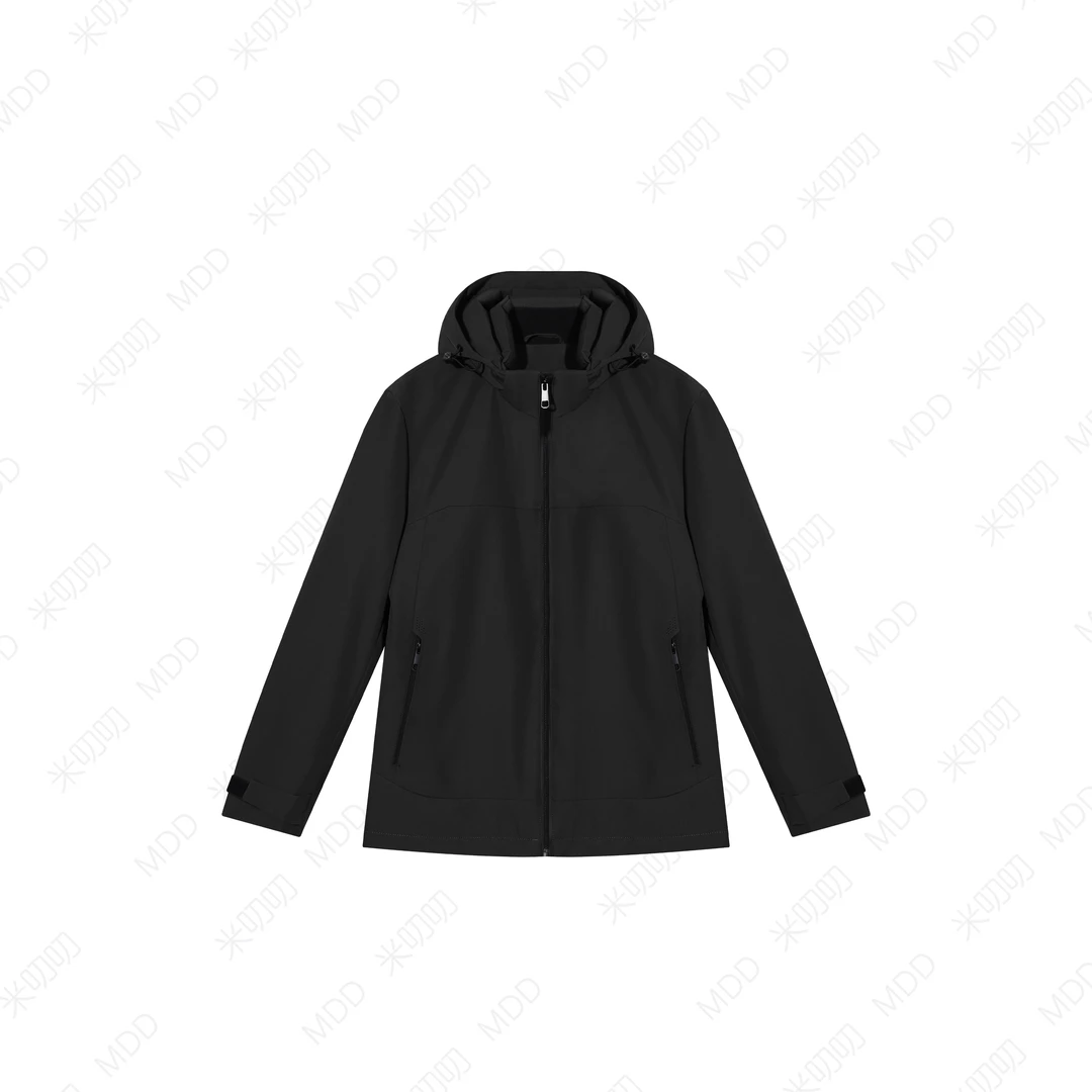 【品牌线下同款】2025秋冬时尚百搭连帽商务短款鸭绒羽绒服25012