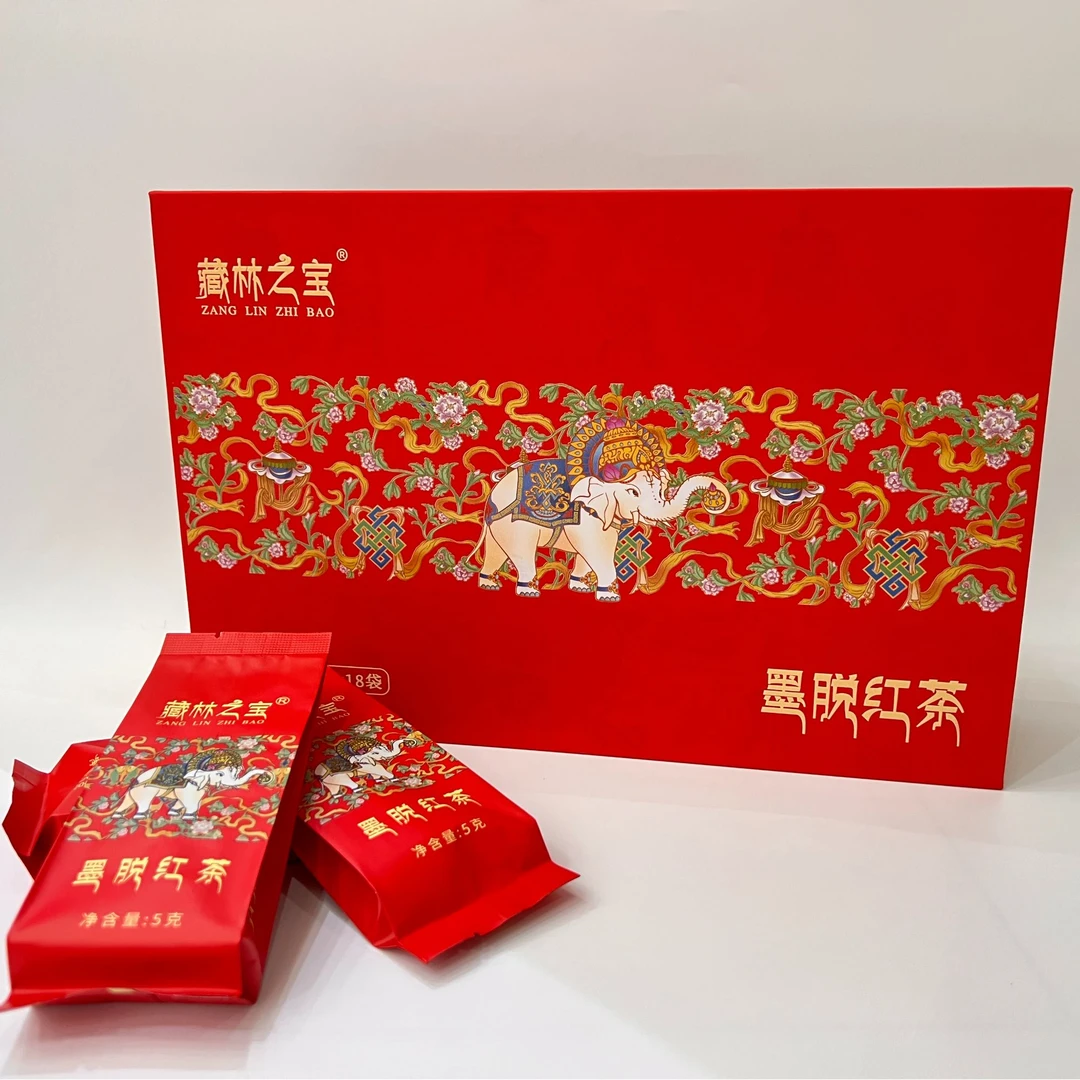 墨脱红茶二级5gx18袋 红色礼盒