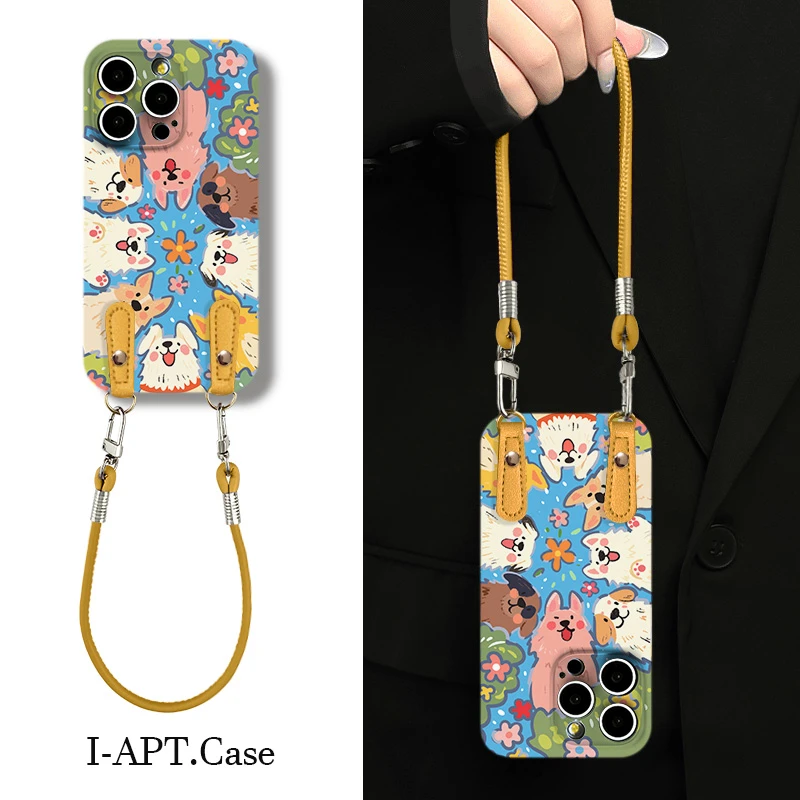 一群围观小狗菲林软壳适用iPhone苹果16手机壳华为oppo小米vivo新